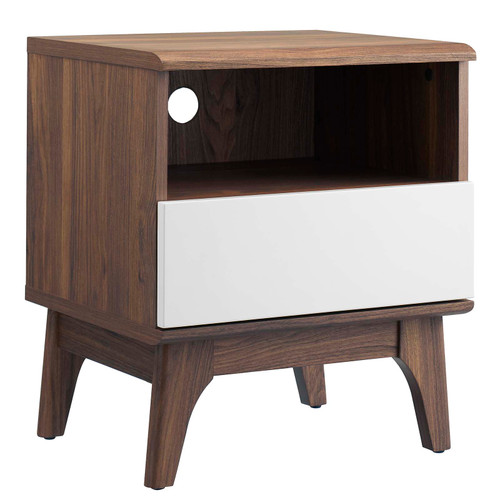 Envision Nightstand - Walnut White MOD-7068-WAL-WHI