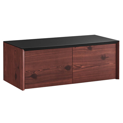 Kinetic Wall-Mount Office Storage Cabinet - Black Cherry EEI-6205-BLK-CHE