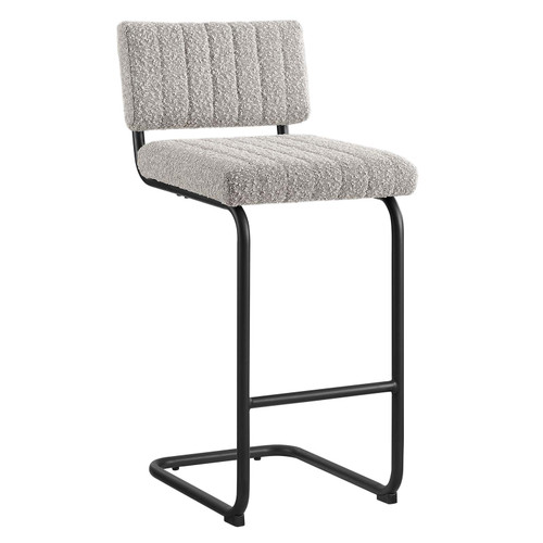 Parity Boucle Counter Stools - Set Of 2 - Black Taupe EEI-6471-BLK-TAU