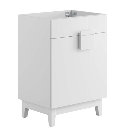 Miles 24" Bathroom Vanity Cabinet (Sink Basin Not Included) - White EEI-6399-WHI