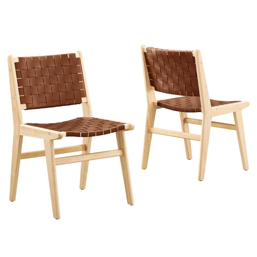 Saorise Wood Dining Side Chair - Set Of 2 - Natural Brown EEI-6544-NAT-BRN