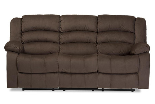 Hollace Taupe Microsuede 3 - Seater Recliner 98240-Brown-SF