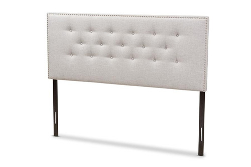 Windsor Upholstered Full Headboard BBT6691-Greyish Beige-Full HB-H1217-14