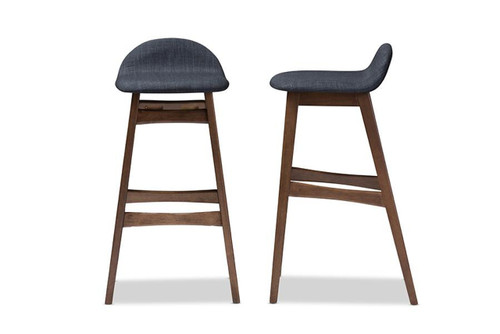 Bloom Retro Blue 30" Bar Stool - (Set of 2) Bloom Barstool-Dark Blue