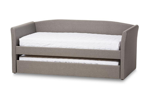 Camino Grey Fabric Daybed with Guest Trundle Bed CF8756-Grey-Day Bed