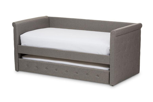 Alena Light Grey Fabric Daybed with Trundle CF8825-Light Grey-Daybed