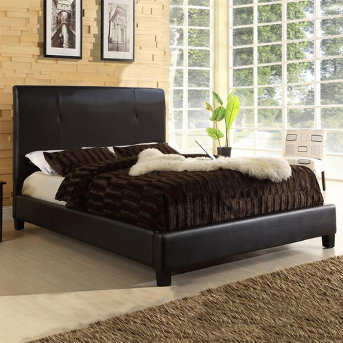 Cambridge Dark Brown Queen Bed JS-V04 Dark brown-Queen