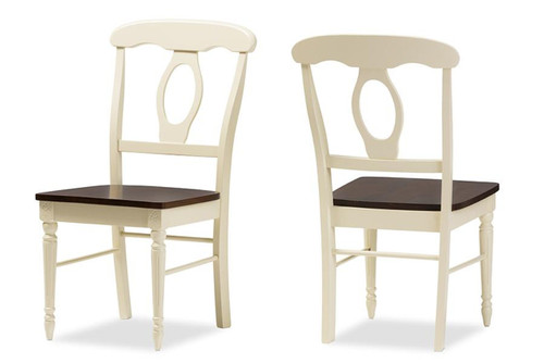 Napoleon Dining Chair - (Set of 2) Napoleon-Cherry/Buttermilk-DC