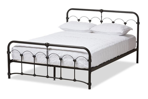 Celeste Black Metal Full Platform Bed TS-Celeste-Black-Full