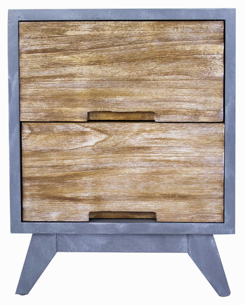 31" Gray Accent Cabinet With 2 Drawers (319812)