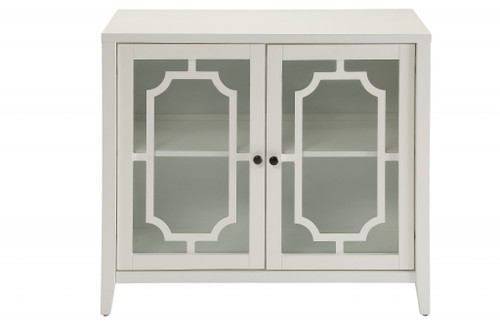 34" X 15.4" X 30" White Mdf Cabinet (286455)