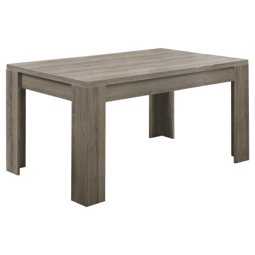 35.5" X 59" X 30" Dark Taupe, Particle Board, Hollow Core And Mdf - Dining Table (332587)