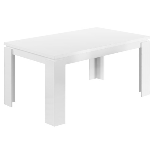 35.5" X 59" X 30" White, Particle Board, Hollow Core And Mdf - Dining Table (332588)