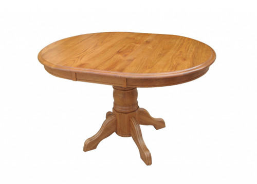 36" X 48" X 30" Harvest Oak Hardwood Sandalwood Pedestal Table With Empire Feet (356106)