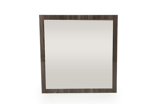 41" Grey Mdf, Veneer, And Glass Mirror (282605)