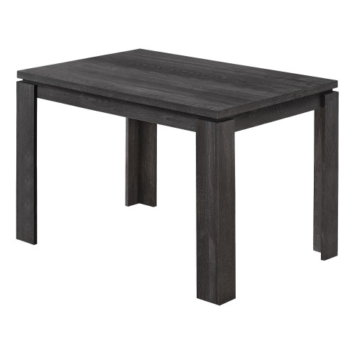 48" X 32" X 30.5 " Black Reclaimed Wood-Look Dining Table (366057)