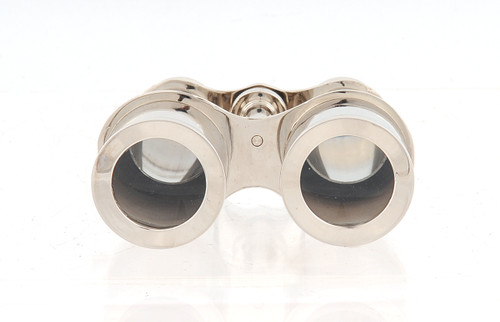 5.5" X 3" X 5" Brass Binocular With Leather Case (364192)