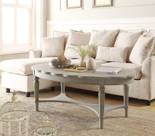 50" X 28" X 19" Antique White Coffee Table (286349)