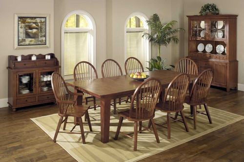 64" X 44" X 30" Tobacco Hardwood Dining Table (356214)