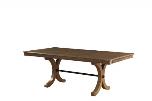 64-88" X 44" X 30" Gray Oak Dining Table (318936)