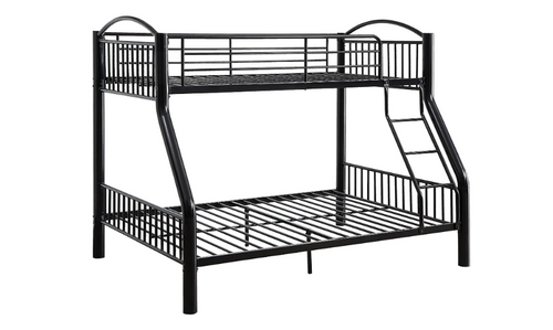78" X 56" X 67" Twin Over Full Black Bunk Bed (286161)