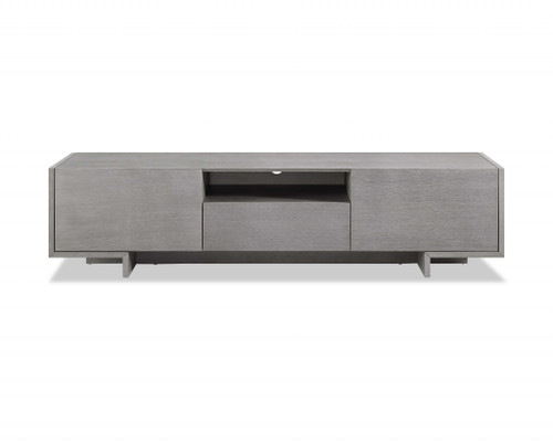 Tv Unit One Middle Drawer And 2 Lid Doors On The Sides All In Grey Oak Venee (320797)
