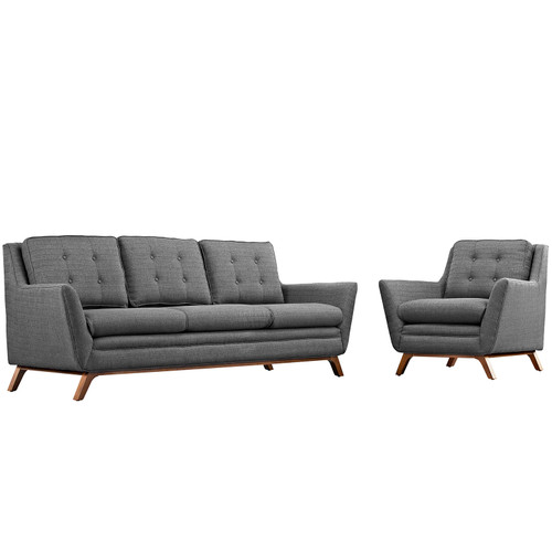Beguile Living Room Set Upholstered Fabric Set Of 2 EEI-2433-DOR-SET