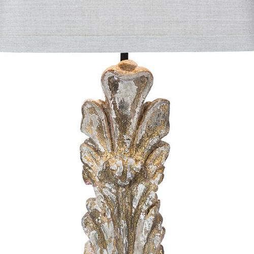 Chipped Grey Conques Table Lamp (Bundle Of 2) (L615)
