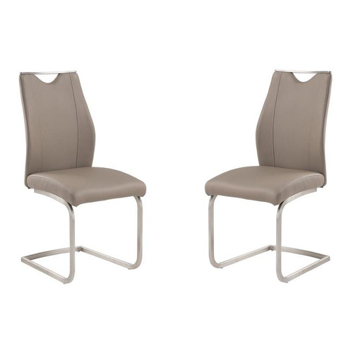 Bravo Coffee Side Chair-Stainless Steel (Set Of 2) - (LCBRSICF)