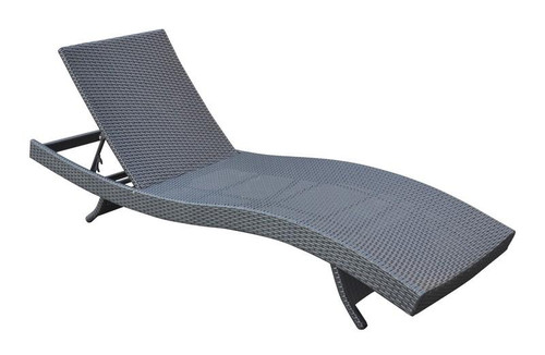 Cabana Outdoor Adjustable Wicker Chaise Lounge Chair (LCCALOBL)