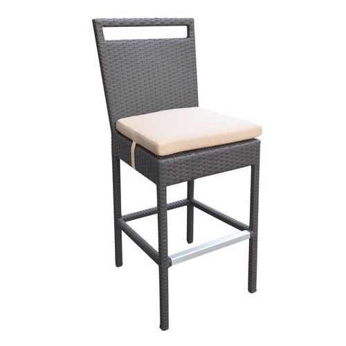 Tropez Outdoor Patio Wicker Barstool (LCTRBABE)