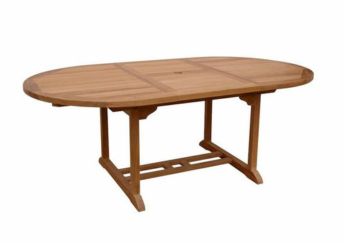 Bahama 71" Oval Extension Dining Table Extra Thick Wood (TBX-071VT)