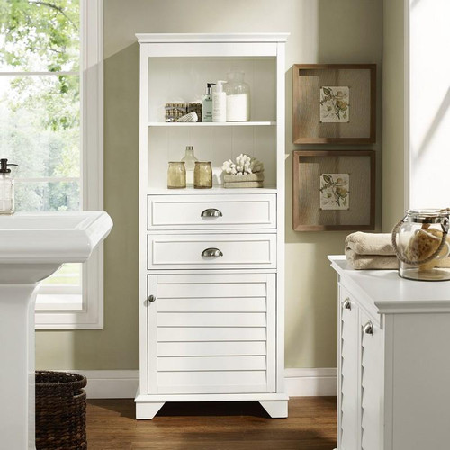 Lydia Tall Cabinet - White (CF7001-WH)