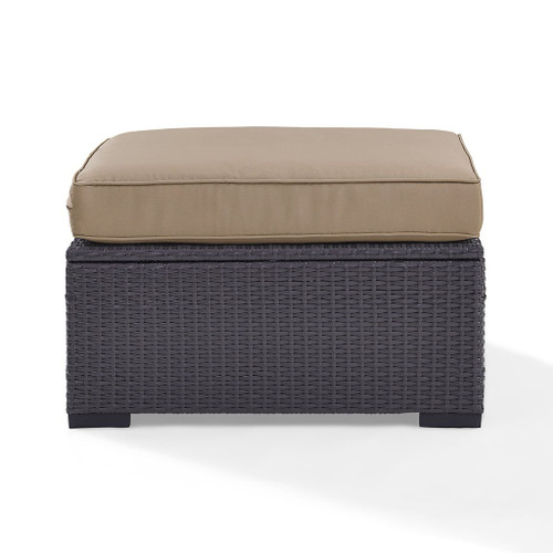 Biscayne Ottoman With Mocha Cushions (KO70127BR-MO)