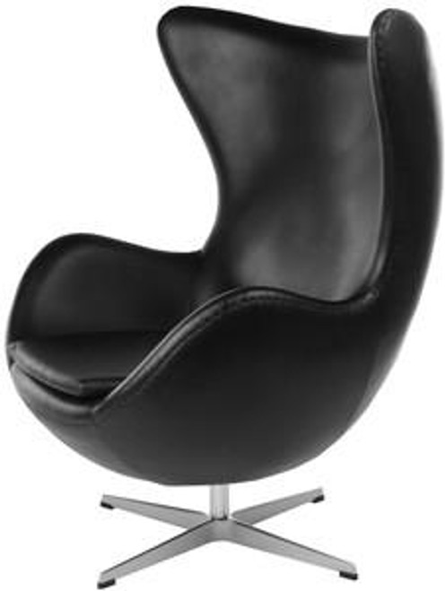 Mid-22907 Jacobsen Style Leather Egg Chair (22907 (MID-22907-B))