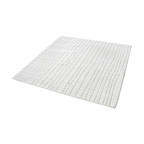 6" Square Blockhill Handwoven Wool Rug In Cream (8905-224)