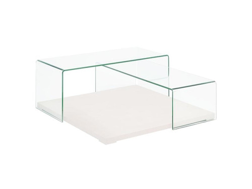 Kinetic High Gloss White Lacquer Coffee Table (CB-1100-WH)