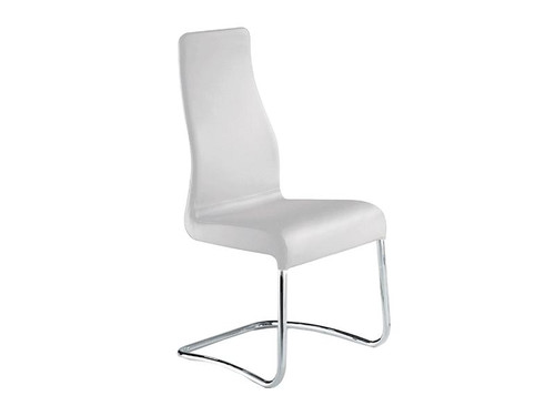 Florence Italian White Leather Dining Chair (TC-2004-WH)