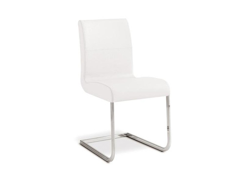 Stella Italian White Leather Dining Chair (TC-2005-WH)