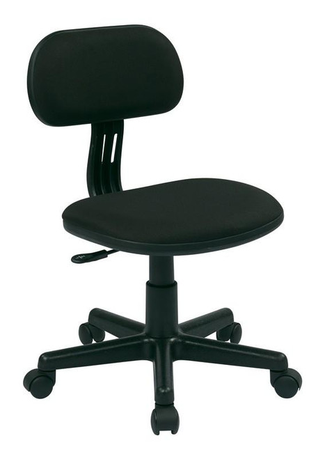 Osp Designs Student Task Chair In Black Fabric (499-3)