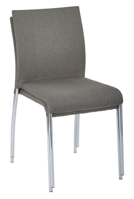 Conway Stacking Chair - Smoke Fabric ( Pack Of 2 ) (CWYAS2-CK002)