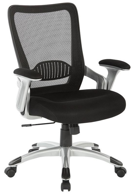 Screen Back Chair With Black Mesh Seat (EMH69216-3M)