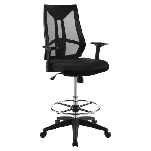 Extol Mesh Drafting Chair EEI-3192-BLK