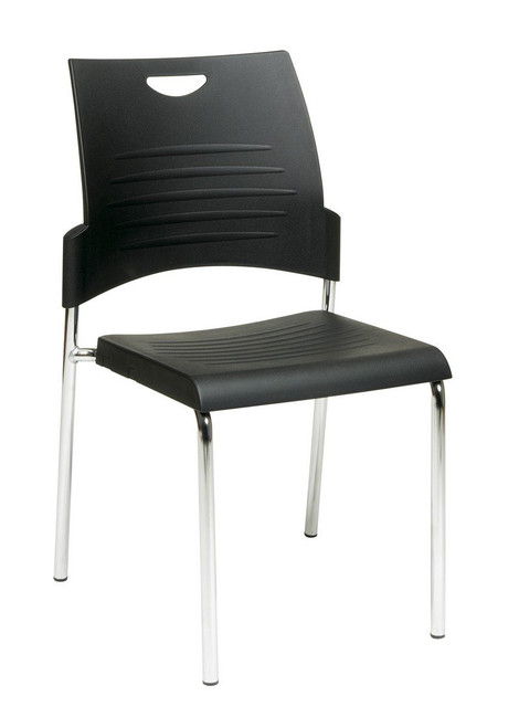 Straight Leg Stack Chair - Black (Pack Of 28) (STC8300C28-3)