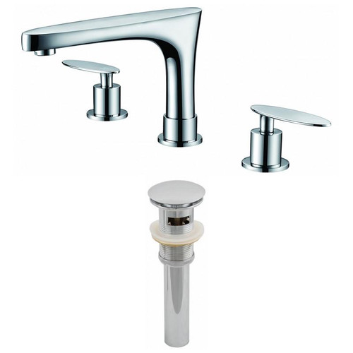 Oval Brass Bathroom Faucet Set - Chrome (AI-2013)
