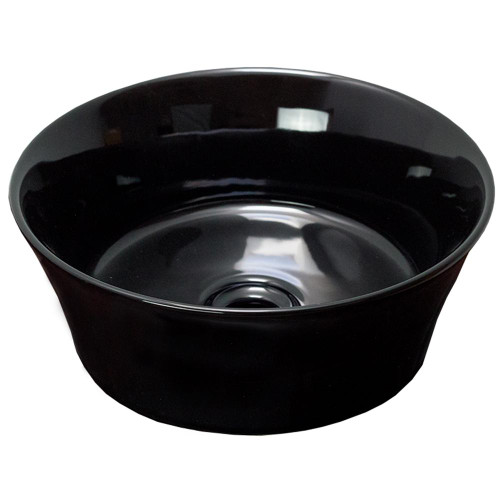 15.9-In. W Above Counter Black Vessel For Wall Mount Deck Mount Drilling By American Imaginations (AI-28040)