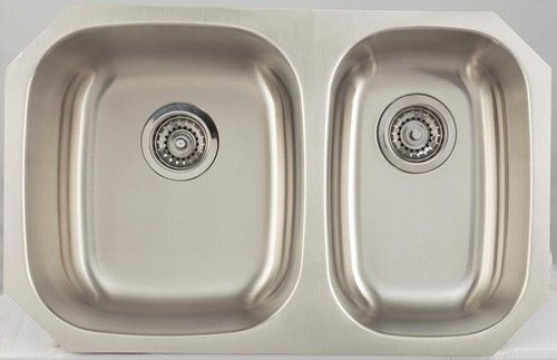 Csa Approved Chrome Kitchen Sink With Stainless Steel Finish & 18 Gauge (AI-27700)