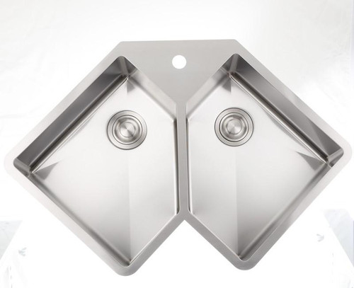 Csa Approved Chrome Kitchen Sink With Stainless Steel Finish & 16 Gauge (AI-27447)