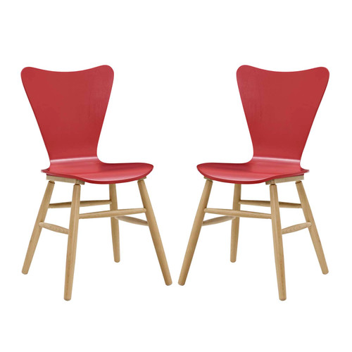 Cascade Dining Chair Set Of 2 EEI-3476-RED