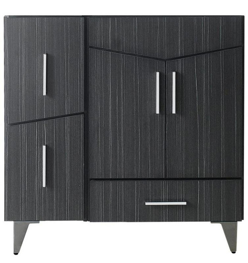 35" W 18" D Modern Plywood-Melamine Vanity Base Set Only In Dawn Grey (AI-19563)